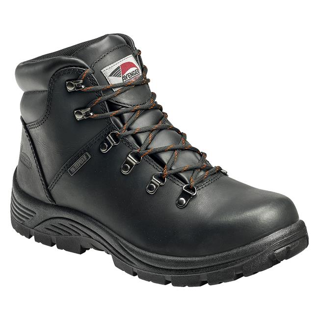 Avenger Men's 6-inch Framer Steel Toe Waterproof Work Boots Black - A7225
