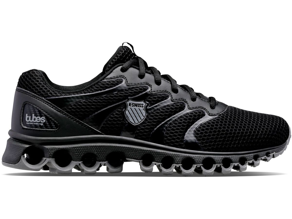 K-Swiss Men's Tubes 200 Sneaker Black/Charcoal - 07112-011