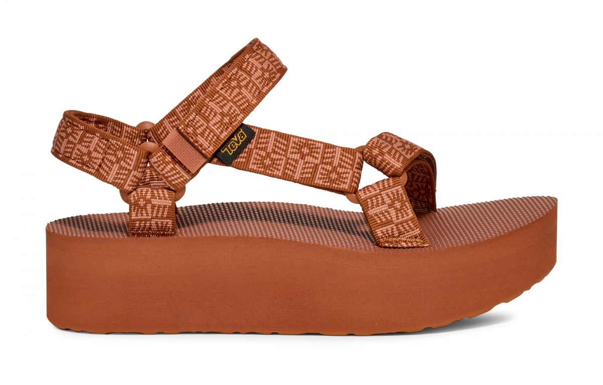Teva Women's Flatform Universal Sandal Crafted Floral Vintage Brown - 1008844-CRFT
