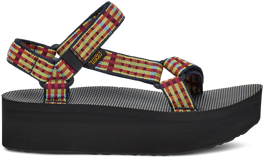 Teva Women's Flatform Sport Sandal Modern Check Lemon Drop- 1008844-MKL