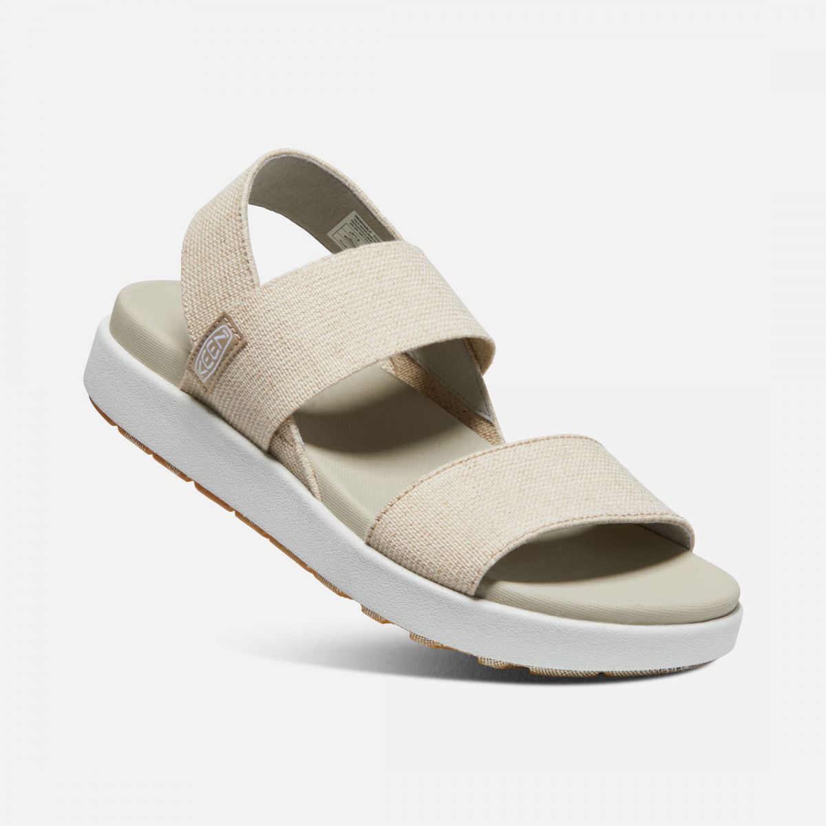 KEEN Women's Elle Backstrap Sandal Natural Hemp/Plaza Taupe - 1026042