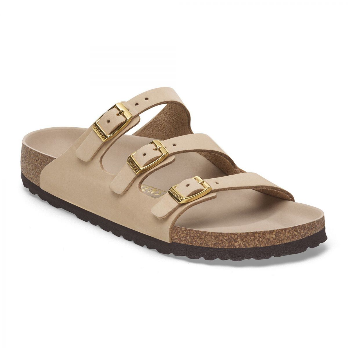 BIRKENSTOCK Women's Florida Hex Sandal Sandcastle Nubuck Leather (narrow width) - 1029376