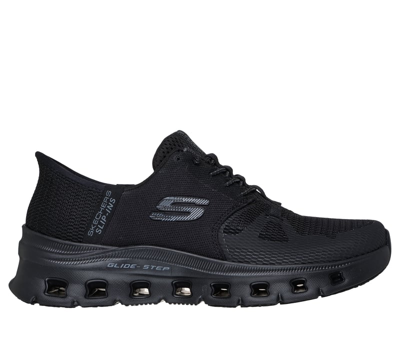 Skechers Women's Glide Step Pro SR Edrura Hands Free Bungee Health Care Professional Shoe, Black