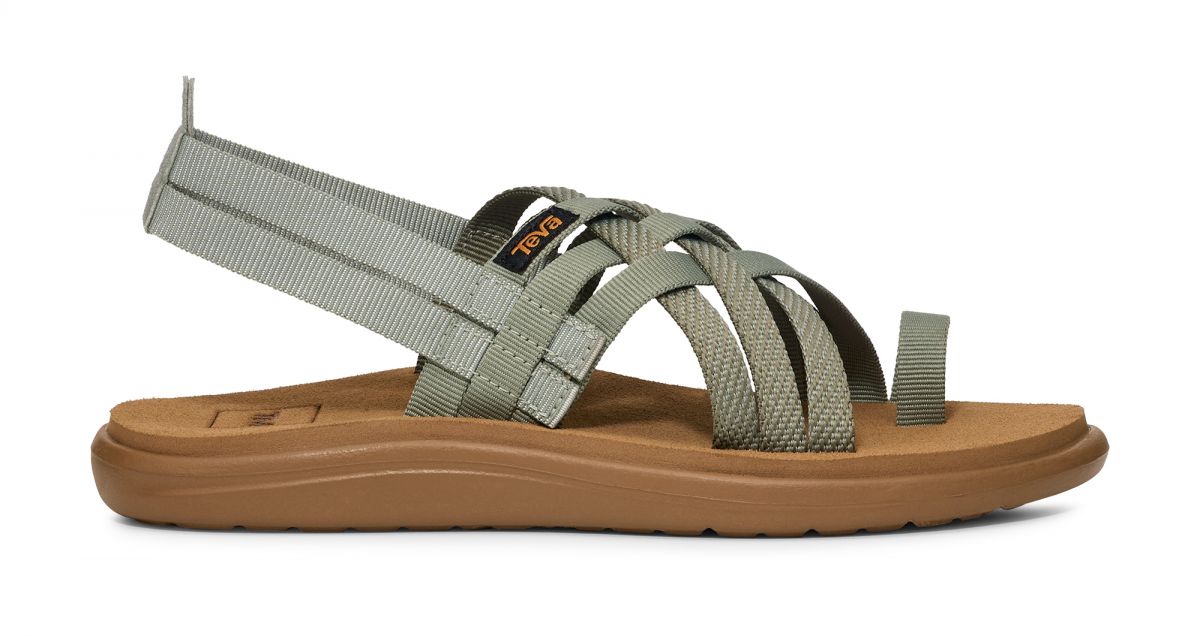 Teva Women's Voya Strappy Sandal Seagrass/Deep Lichen Green - 1099271-SSDP