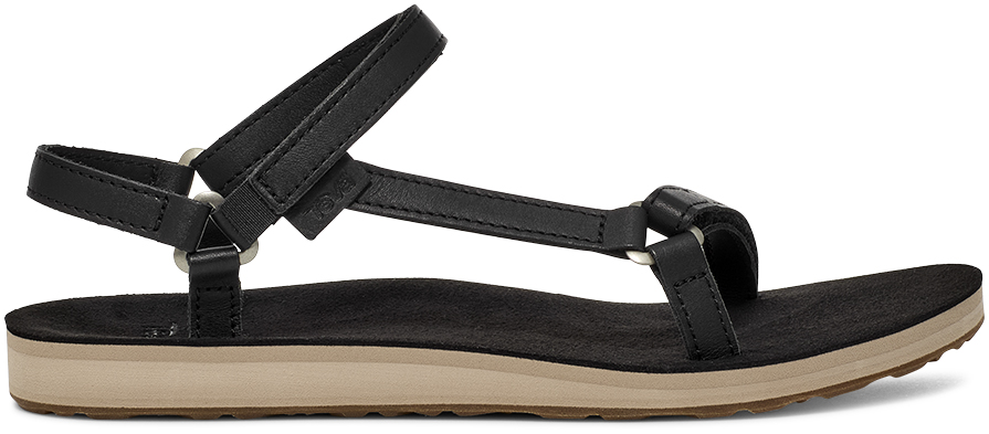 Teva Women's Original Universal Slim Leather Sandal Black/Tan - 1151031-BLTN