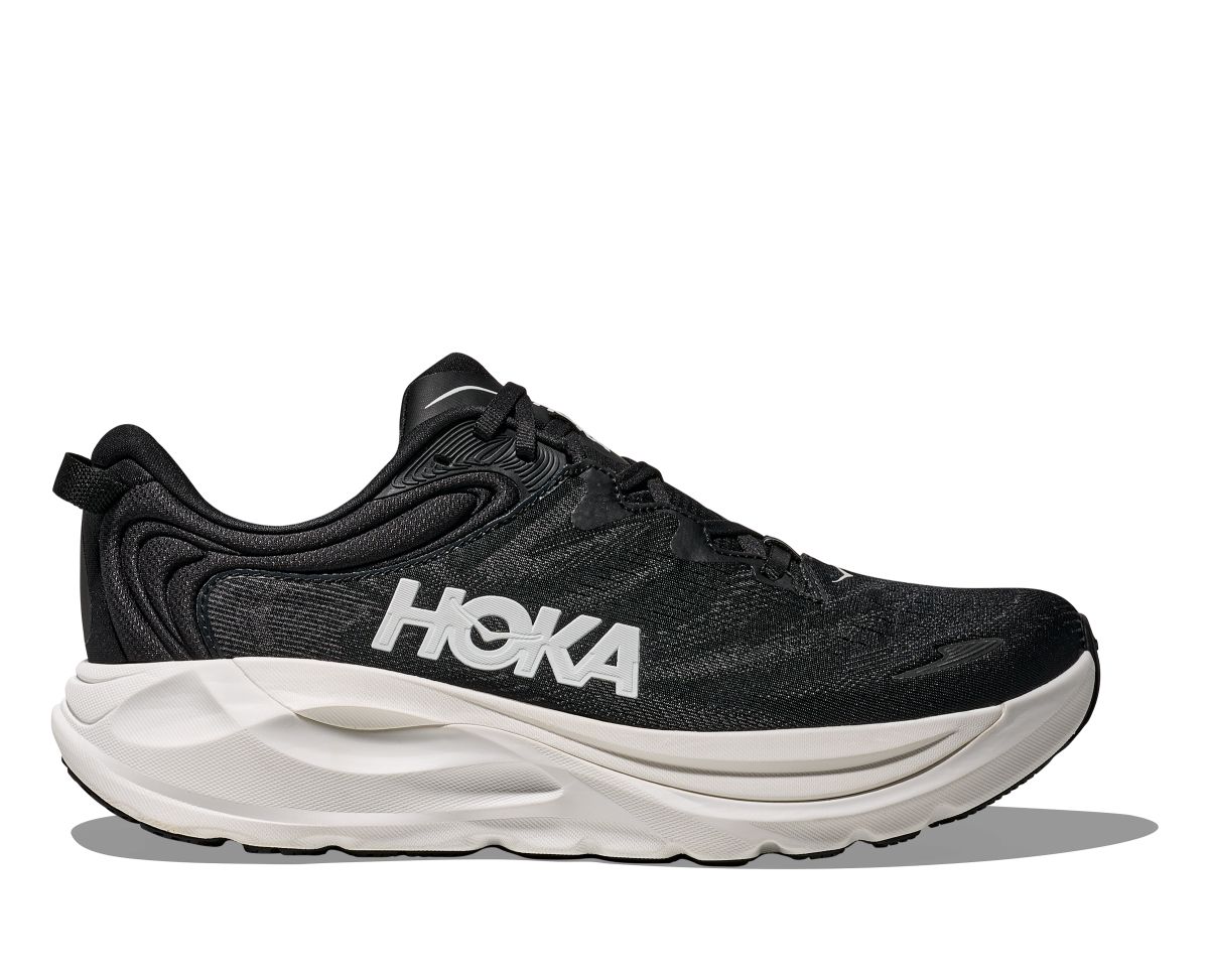 HOKA Men's Gaviota 6 Wide Running Shoes Black/White - 1171934-BWHT