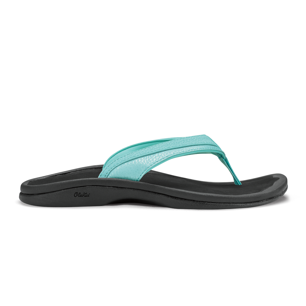 OluKai Women's Ohana Flip Sea Glass/Black - 20110-1V40