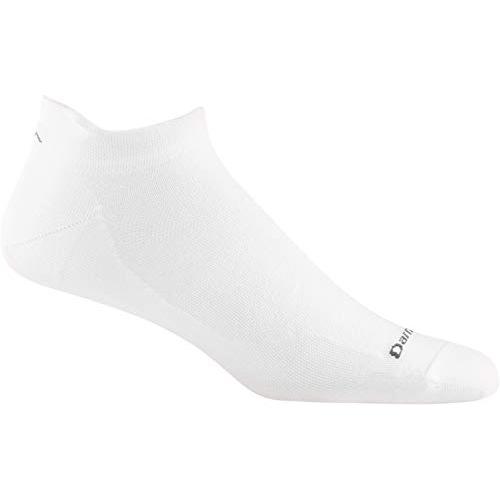 Darn Tough Men's No Show Tab Ultra-Lightweight Running Sock White - 1033-WHITE