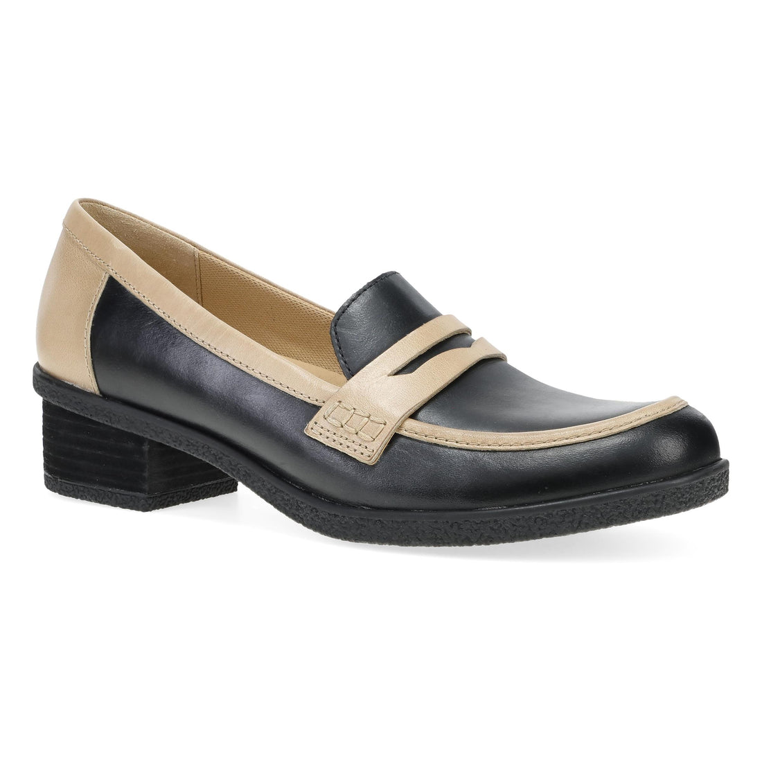 Dansko Women's Danica Black/Dune Waterproof Burnished Leather - 2934140221