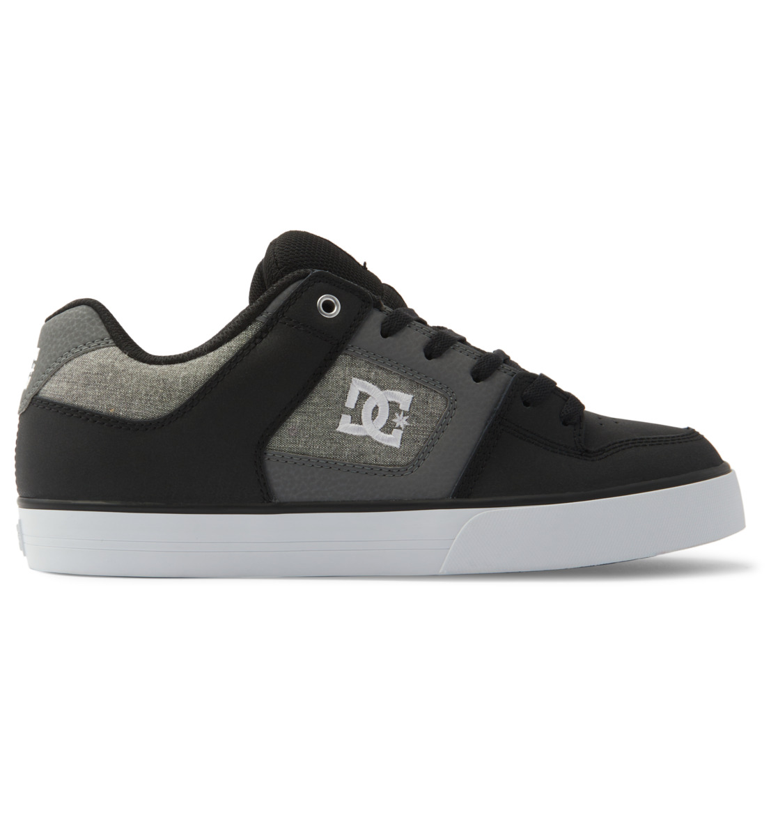 DC Shoes Men's Pure Shoes Black/White/Armor - 300660-KWA