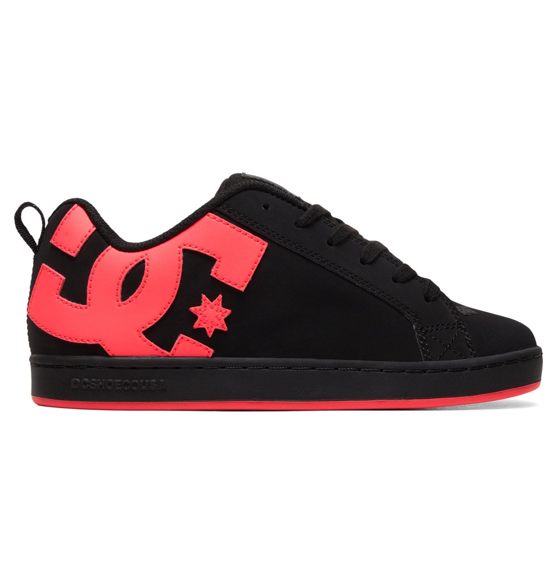 DC Shoes Women's Court Graffik Shoes Black/Hot Pink - 300678-BHP