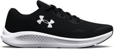Under Armour Boys' Grade School UA Charged Pursuit 3 Running Shoes Black/Black/White - 3024987-001