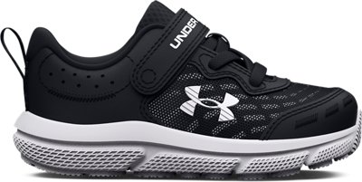 Under Armour Boys' Infant UA Assert 10 Alternate Closure Running Shoes Black/White/White - 3026184-001