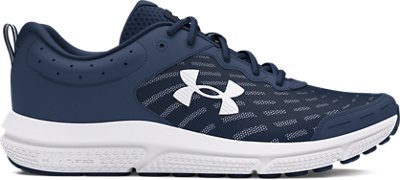 Under Armour Men's Charged Assert 10 Wide (2E) Running Shoes Academy/Academy/White - 3028816-400