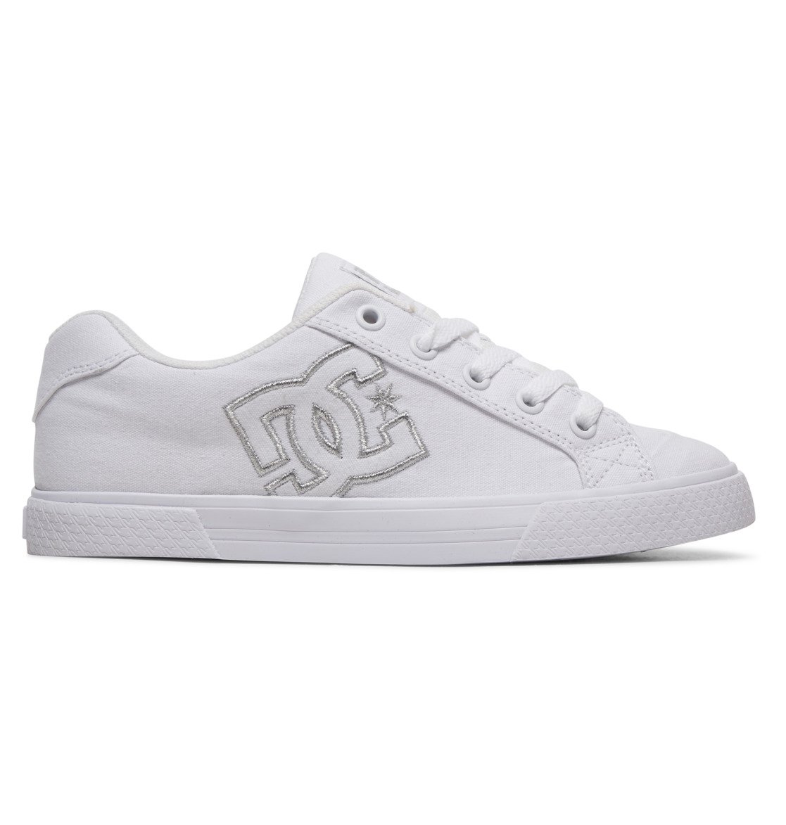 DC Shoes Women's Chelsea TX ShoesWhite/Silver - 303226-WS4