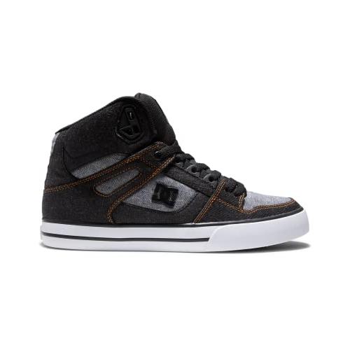 DC Shoes Men's Pure High-Top Shoes Black/Armor/Black - ADYS400043-1AB