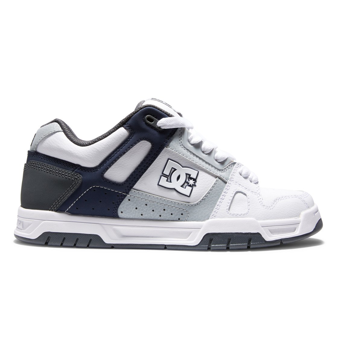 DC Shoes Men's Stag Shoes White/Grey/Blue - 320188-XWSB