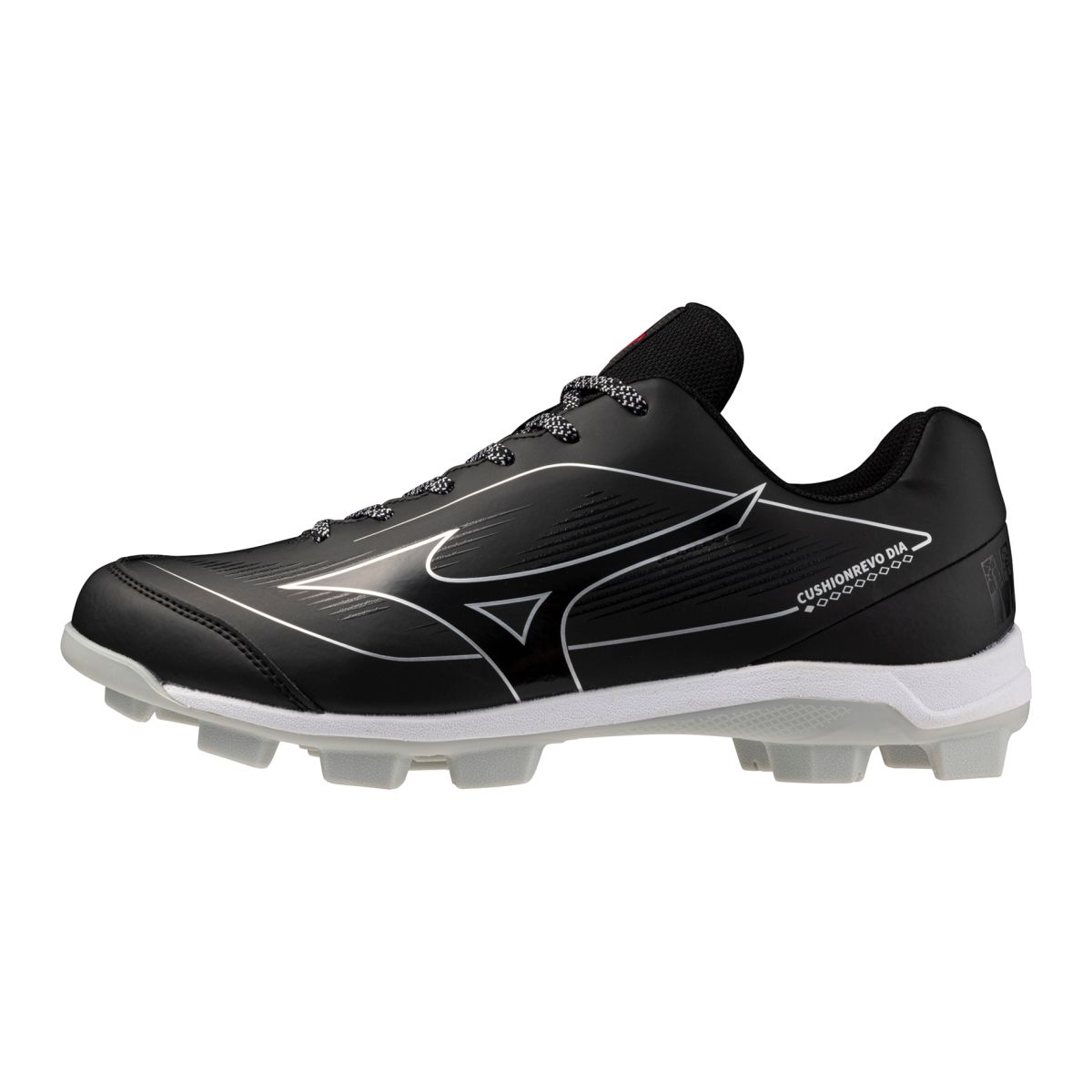 Mizuno Men's CushionRevo Diamond TPU Molded Baseball Cleat Black/White - 320707.9000