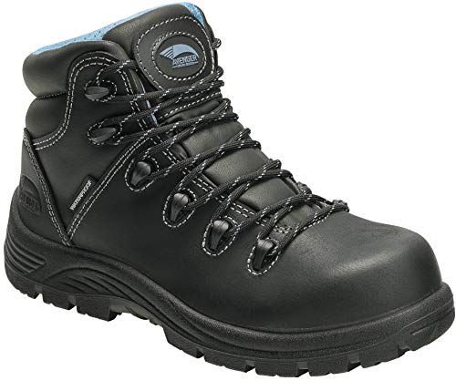 Avenger Women's 6" Framer Composite Toe Waterproof PR Hiker Work Boot Black/Blue - A7127