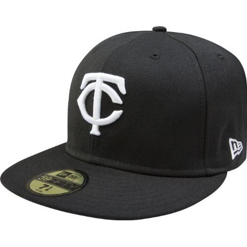 New Era MLB Black with White 59FIFTY Fitted Cap