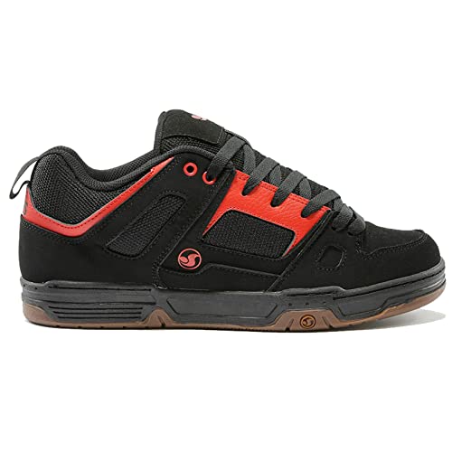 DVS Men's Gambol Skate Shoe Black/Red/Gum - DV00329003 (DVF0000329-003)