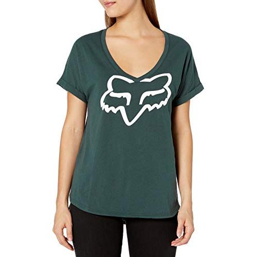 Fox Racing Women's Responded V-Neck Short Rolled Sleeve Tee