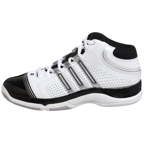 adidas Men's Supercush 3 Basketball Shoe,White/Silver/Black,10.5 M US