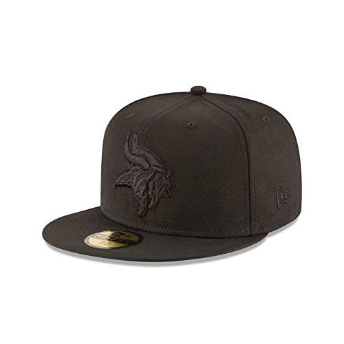 New Era NFL Men's Black On Black 59Fifty Fitted Cap