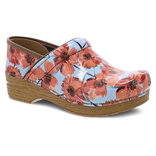 Dansko Women's Professional Clogs Poppies Patent Leather - 406381212