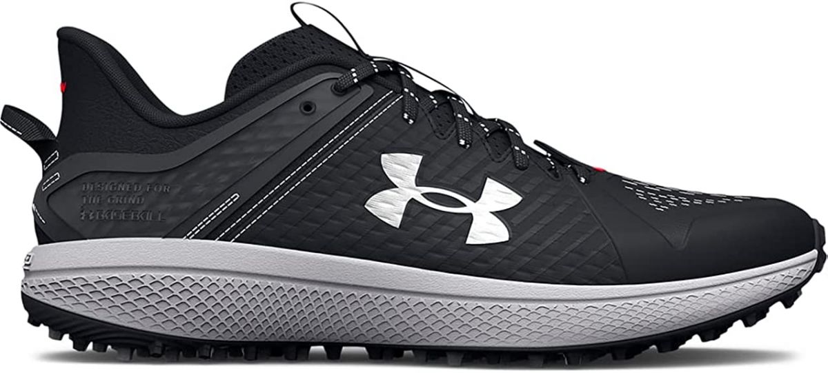 Under Armour Men's UA Yard Turf Baseball Cleats Black/Black/White - 3025593-001
