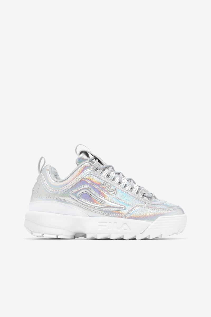 FILA Women's Disruptor II Premium Sneaker Iridescent/Iridescent/Iridescent - 5XM01806-781