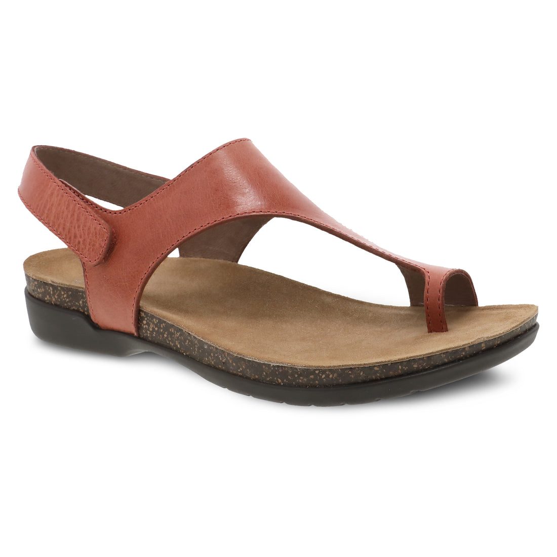 Dansko Women's Reece Sandal Orange Waxy Burnished Leather - 6024695300