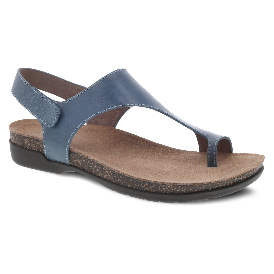 Dansko Women's Reece Sandal Denim Waxy Calf Leather - 6024725300