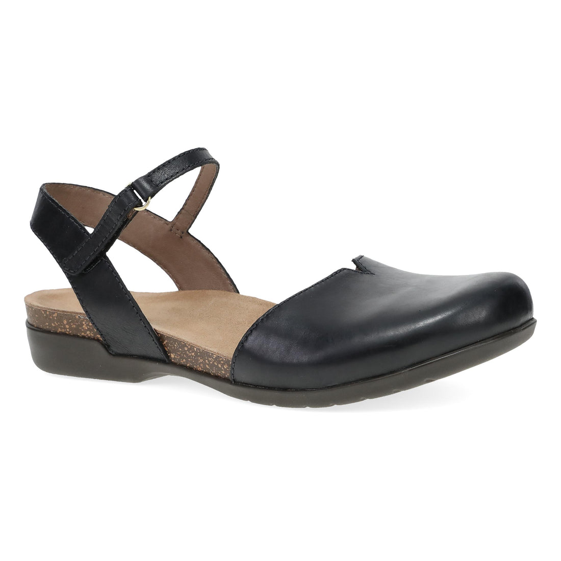 Dansko Rowan Wide Black Waxy Burnished Leather - 6032475300
