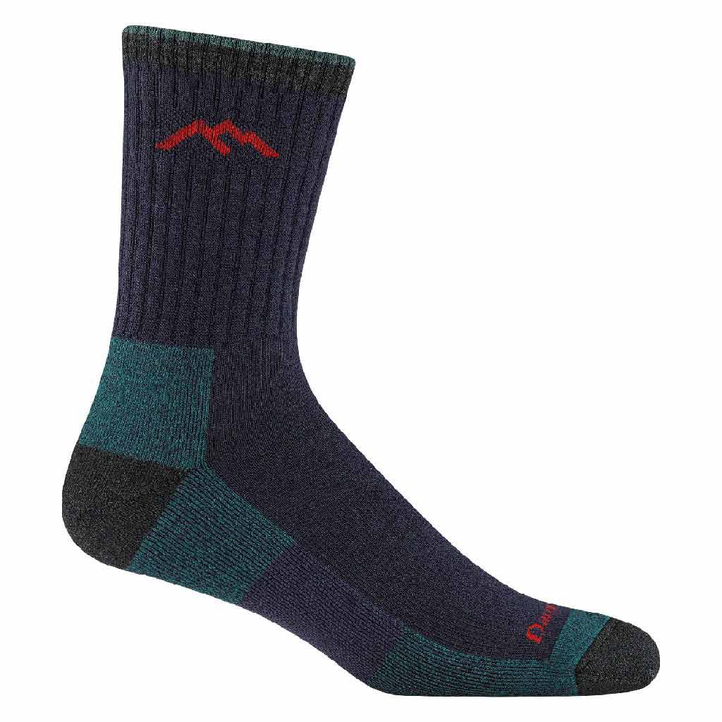 Darn Tough Men's Hiker Micro Crew Midweight with Cushion Socks Flint - 1466-FLINT