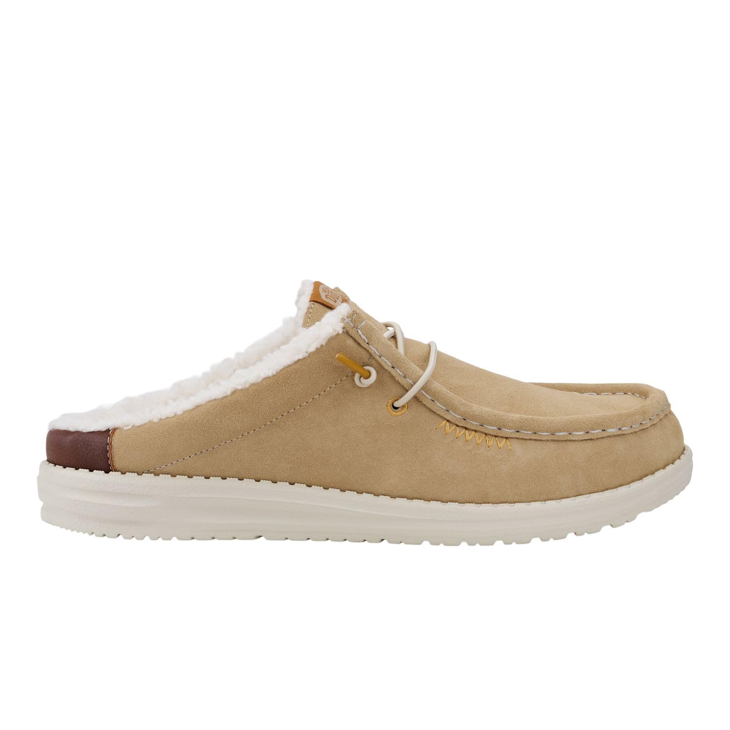 Hey Dude Wally Slip Warmth Cream Size 9, Men’s Shoes, Men's Slip-on Loafers, Comfortable & Light-Weight