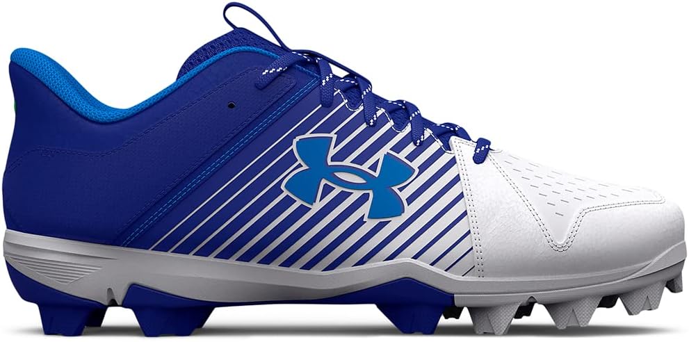 Under Armour Men's Leadoff Low Rubber Molded Baseball Cleat Royal/White/Blue Circuit - 3025589-400