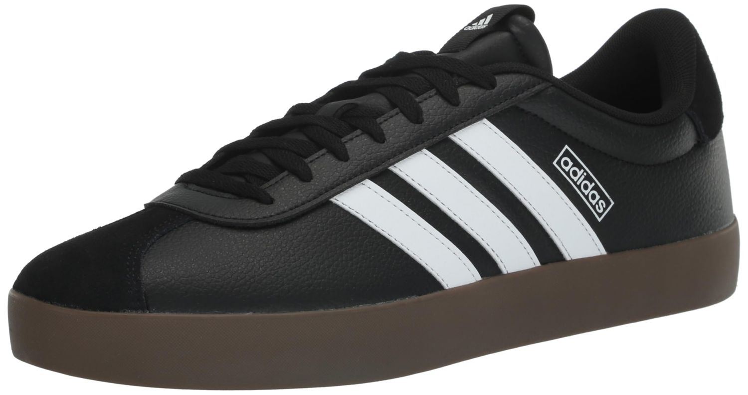 Adidas Men's VL Court 3.0 Sneaker Core Black/Cloud White/Gum - ID6286