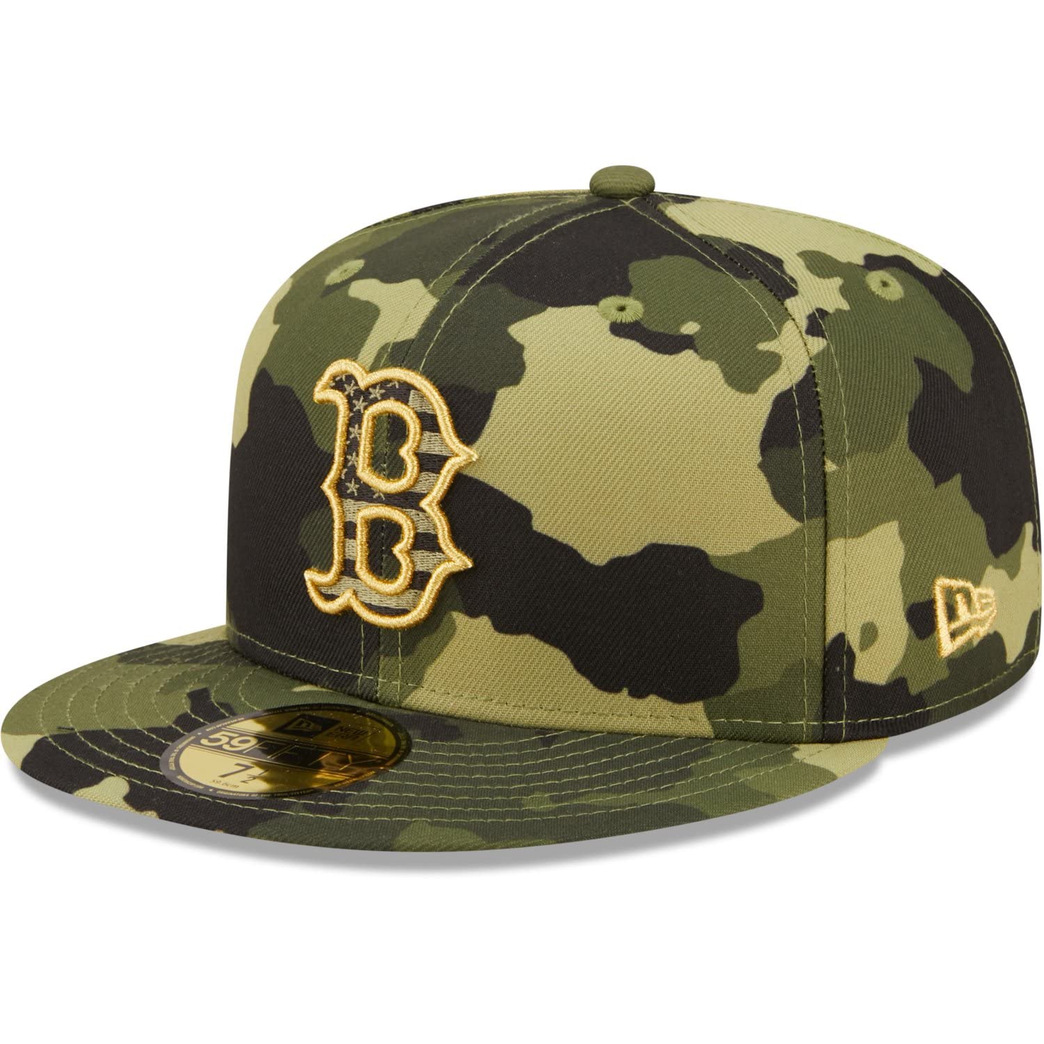 New Era Boston Red Sox 59FIFTY 2022 Armed Forces Day On-Field Fitted Cap, Camo Hat