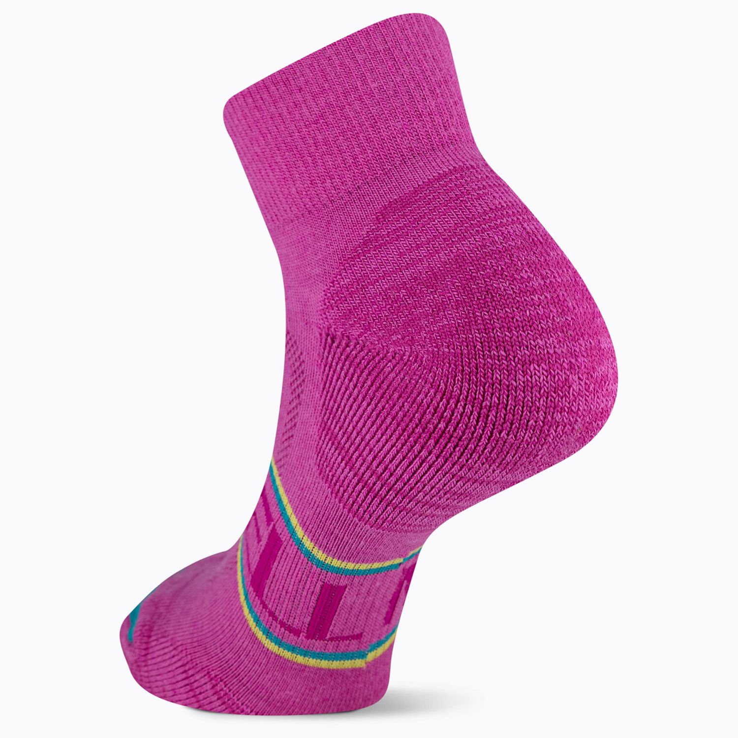 Merrell Unisex Zoned Hiking Quarter Sock 1 pair per pack, Pink,5-9.5 Women's /5-8.5 Men's