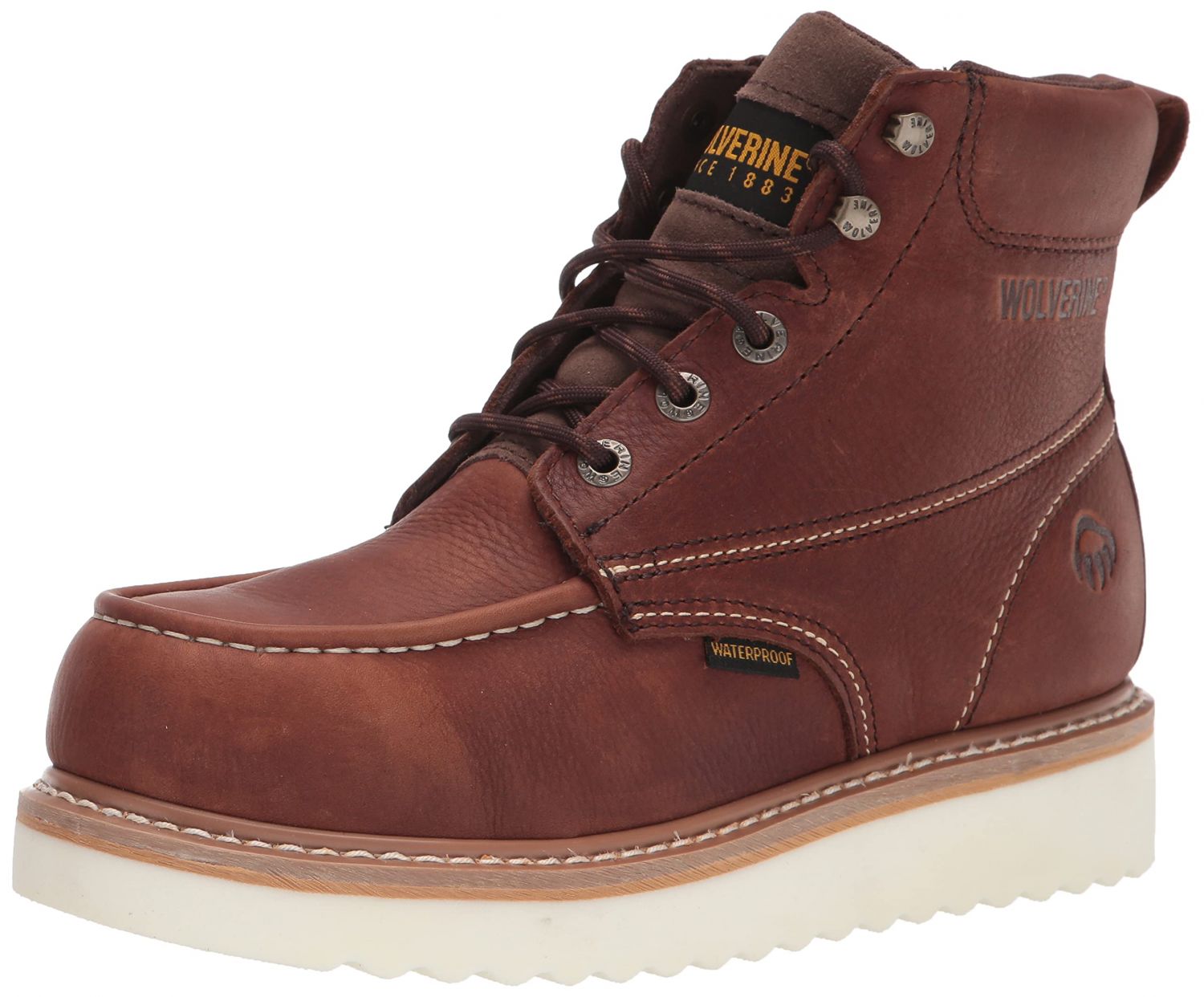 WOLVERINE Men's Loader Waterproof Steel Toe Construction Boot