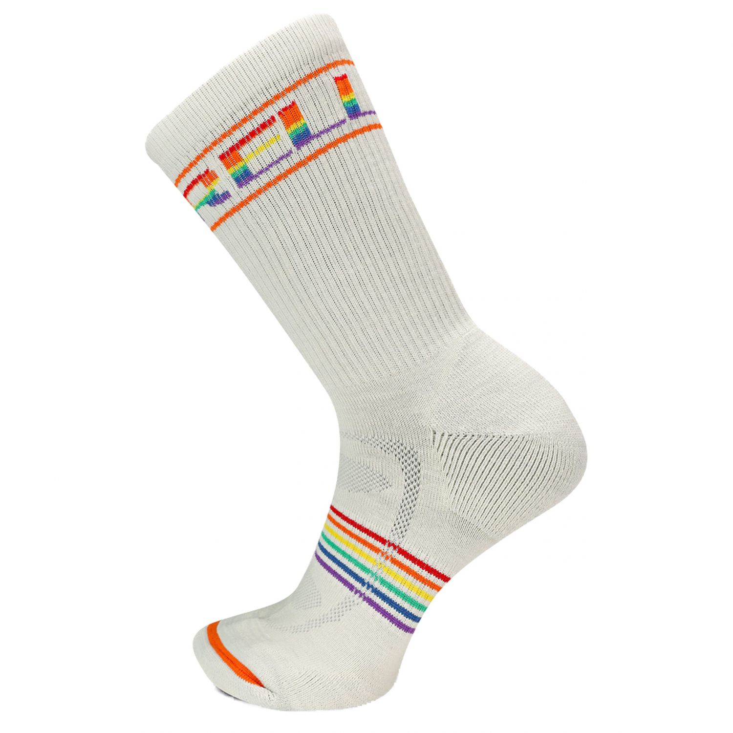 Merrell Unisex Zoned Lightweight Merino Wool Hiking Crew Socks White (1 pair) - MEA33757C1U4001-WHITE