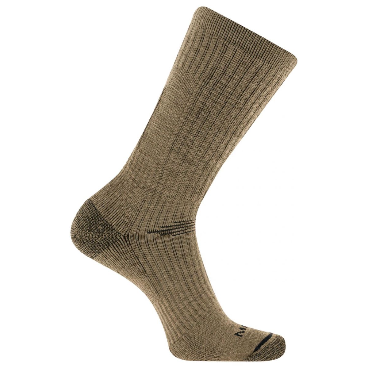 Merrell Unisex Merino Wool Tactical Crew Socks Brown (1 pair) - MEA33668C1B4001-BROWN