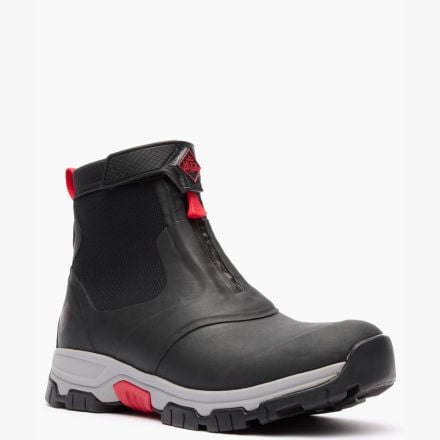 Muck Boot Company Men's Apex Mid Zip Ankle Boot Black/Light Grey - AXMZ106