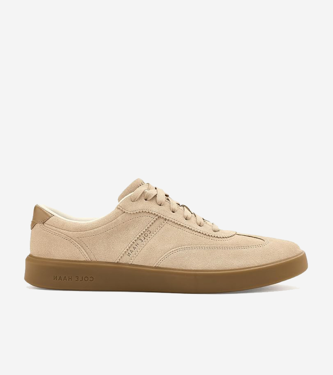 Cole Haan Men's Grand Crosscourt Hingham Sneakers Dark Latte Suede/Light Whiskey/Dark Gum - C44818