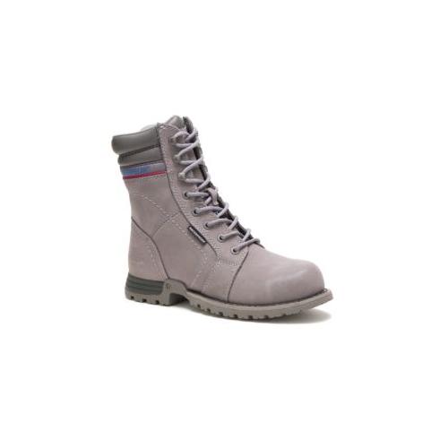 CATERPILLAR WORK Women's Echo Waterproof Steel Toe Work Boot Frost Grey - P90565