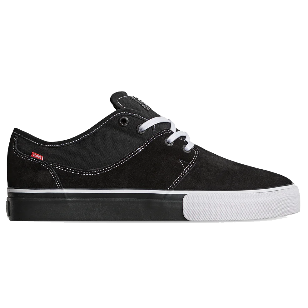 Globe Men's Mahalo Skate Shoe Black/Black/White - GBMAHALO-10214