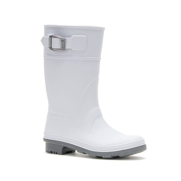 Kamik Unisex Kids' Raindrops Charcoal Rain Boot - EK4137Y-CHA
