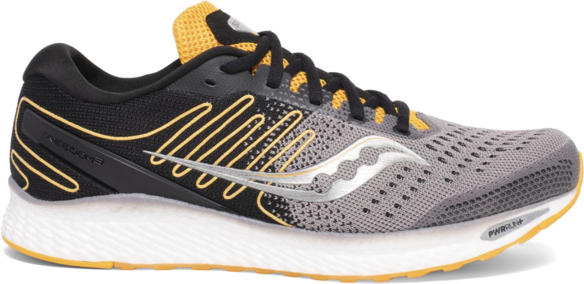 Saucony Men's Freedom 3 Running Shoe Black/Yellow - S20543-45