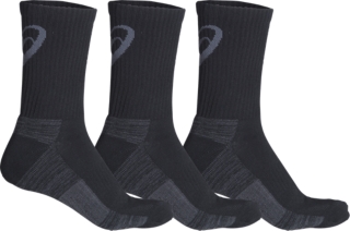 ASICS Unisex Training Crew 3 Pack Crew Cut Sock Black - ZK2458-0090